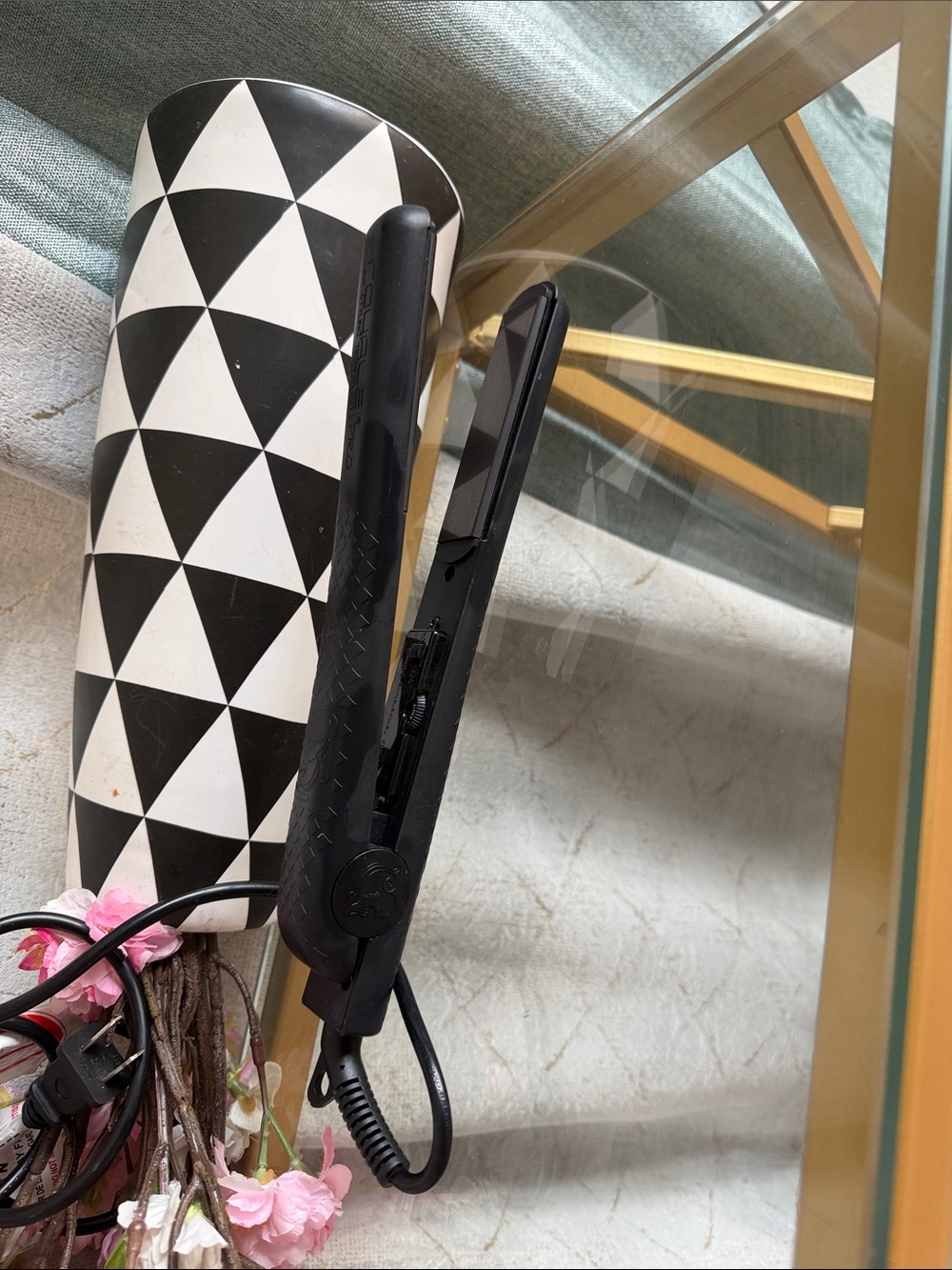 Black Ceramic Hair Straightener Flat Iron - Unbranded
